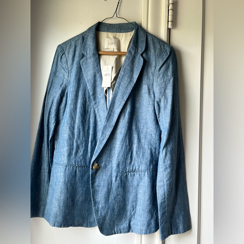 LOFT chambray blazer